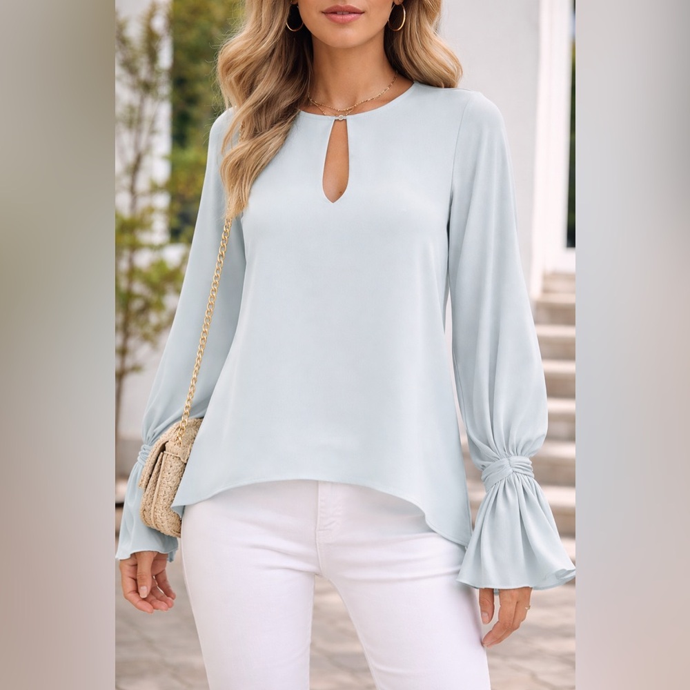 NEW Joie Abekwa Silk Keyhole Blouse – Size S (NWT)